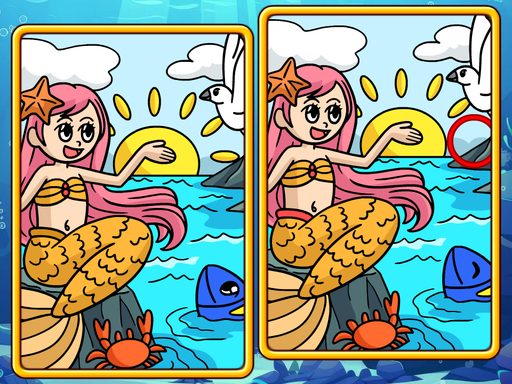 Preview of Mermaids: Spot The Differences
