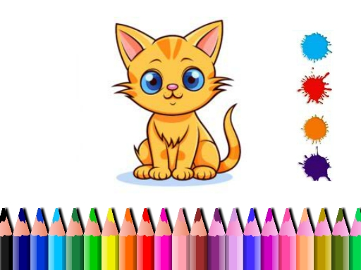 Preview of Cute Cat Coloring Book